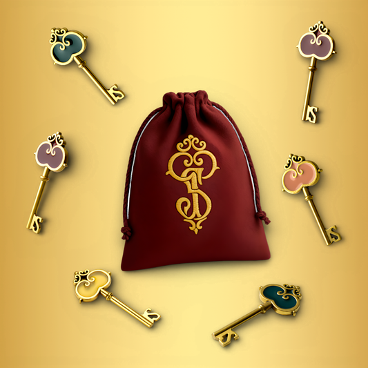 STATUS: Deluxe Metal Keys & Velvet Bag (Pre-Order)